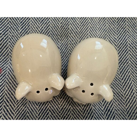 Vintage Handpainted Ceramic Pig Salt & Pepper Shakers MOC Japan Cute Collectible - Picture 3 of 11